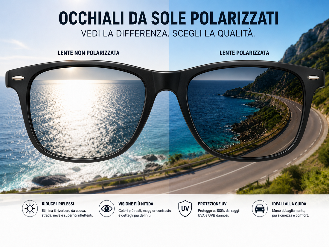 Occhiali da sole polarizzati: cosa sono, pro e contro e quando sceglierli davvero